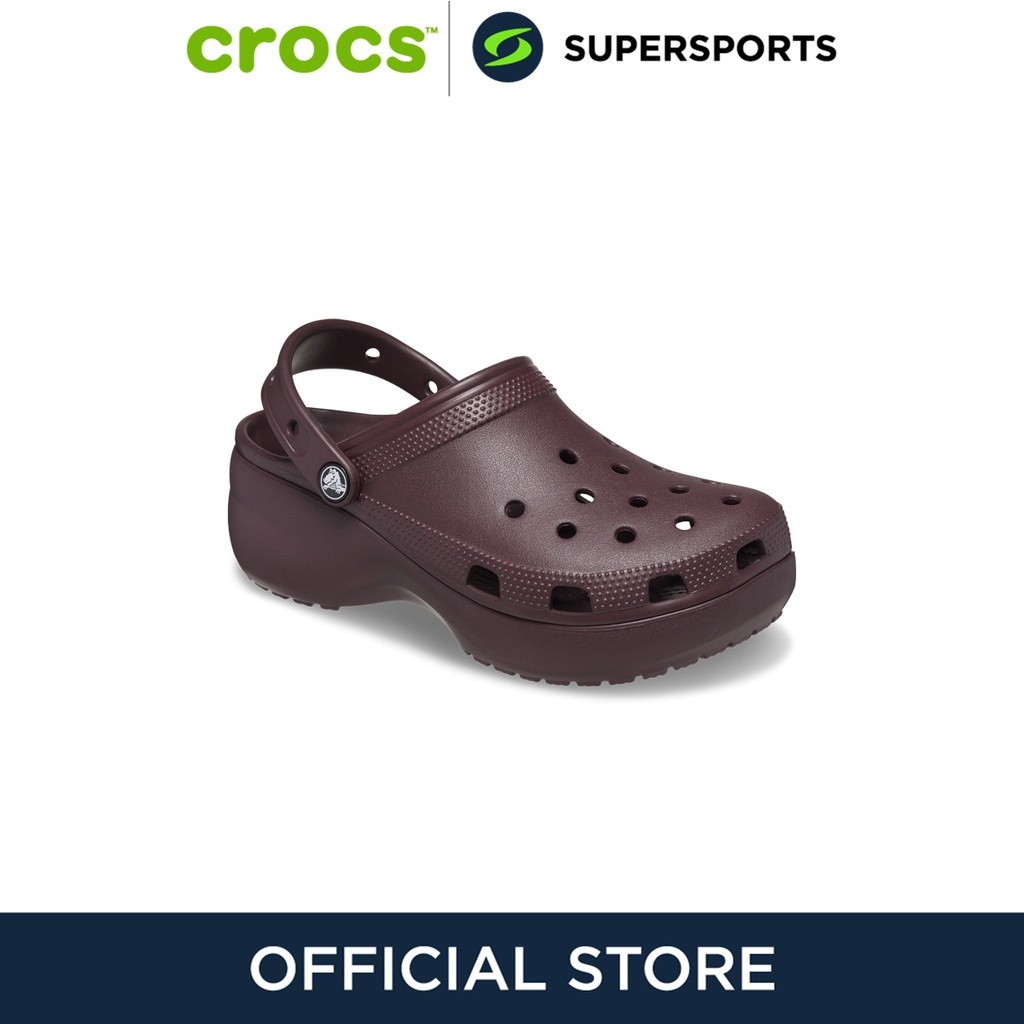 CROCS Classic Platform Clog รองเท้าลำลองผู้หญิง รองเท้าผ้าใบ