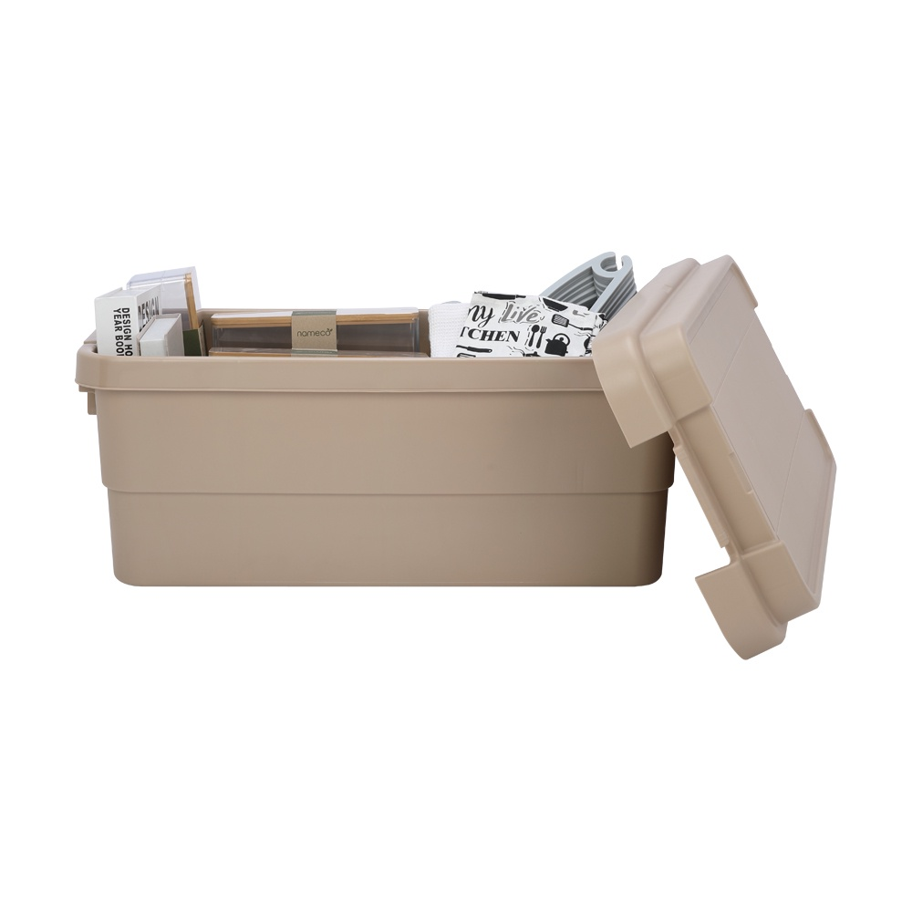 INDEX LIVING MALL กล่องอเนกประสงค์ รุ่นฮัลค์เกอร์-นิว ขนาด 65 ลิตร - สีกากี