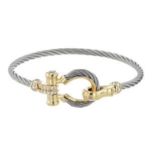 Charriol Celtic® Epona bangle Solid gold 18KT