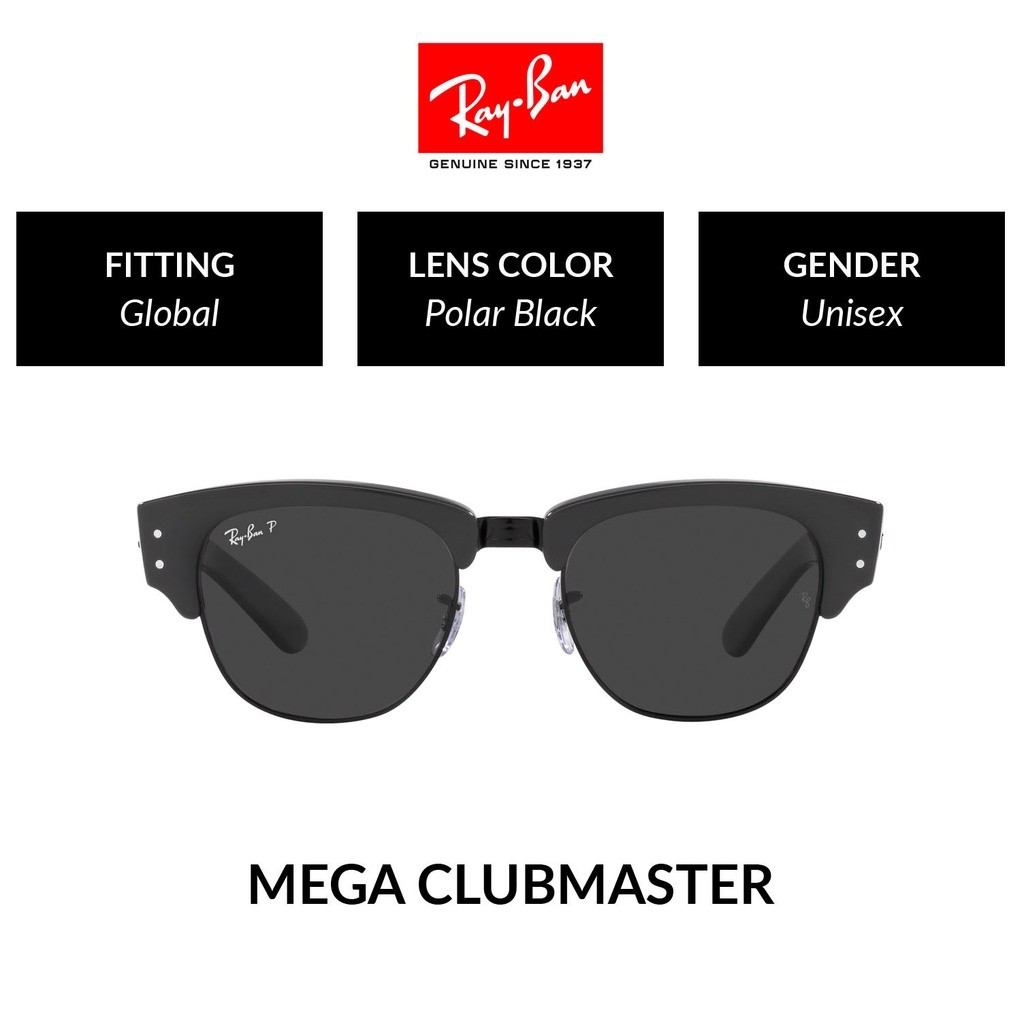 RAY-BAN MEGA CLUBMASTER POLARIZED - RB0316S 136748 - แว่นจักรยาน